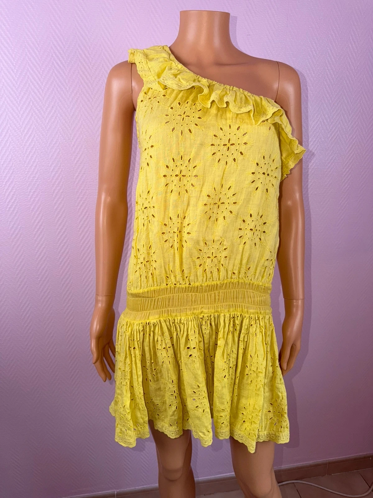Robe femme Sunday taille unique jaune – photo 2